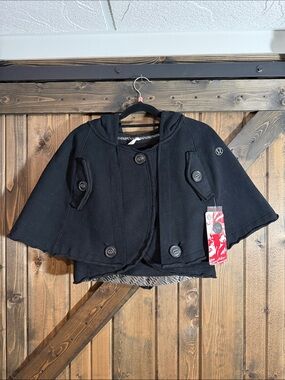 lululemon Athletica  Namaste Black Hooded Cape